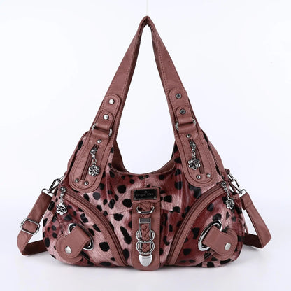 Damen-Handtasche Leopard Muster Großes Top-Handle Shopper Mit Vielseitiger Nutzung