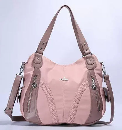 Damen-Schultertasche aus PU mit Mehrfachfächern, Reißverschluss und geräumigem Innenraum