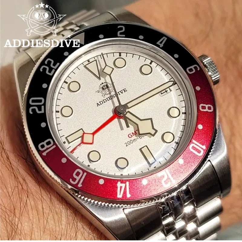 Herren-GMT-Quarzuhr mit Ronda-Werk und Nylonarmband
