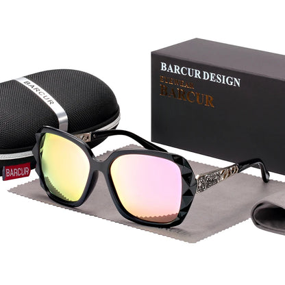 Damen-Sonnenbrille UV400 Farbverlauf polarisiert elegant Lady