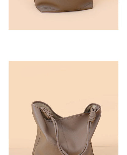 Donnain Bucket-Tasche aus Split-Leder | Damen Tote Große Kapazität