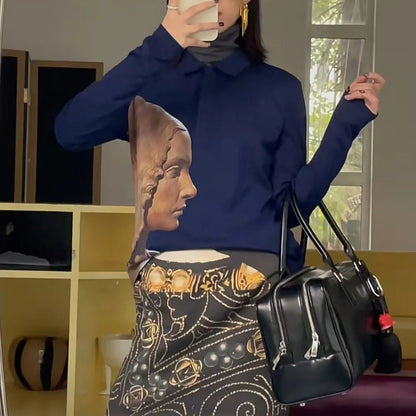 Ärmelloses Damenkleid mit 3D-Blumen, schwingendem Kragen und Rückenausschnitt – ideal für besondere Anlässe.