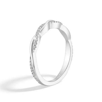Damen-Verlobungsring Aus Moissanit In Rundem Schliff Aus 925er Sterlingsilber Mit Zertifikat
