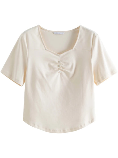 Vielseitige, romantische Damenbluse aus erfrischendem Chiffon – ideal für den Sommer.