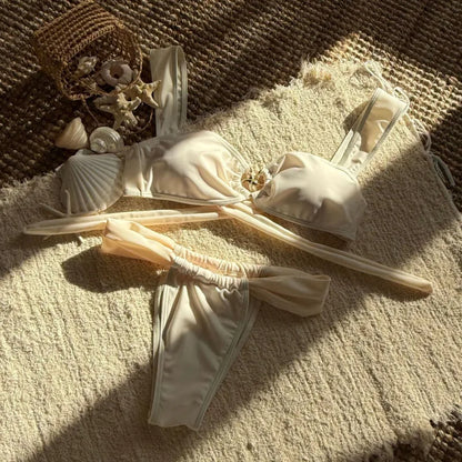 Sexy Push-Up Bikini-Set für Damen – Brasilianischer Stil