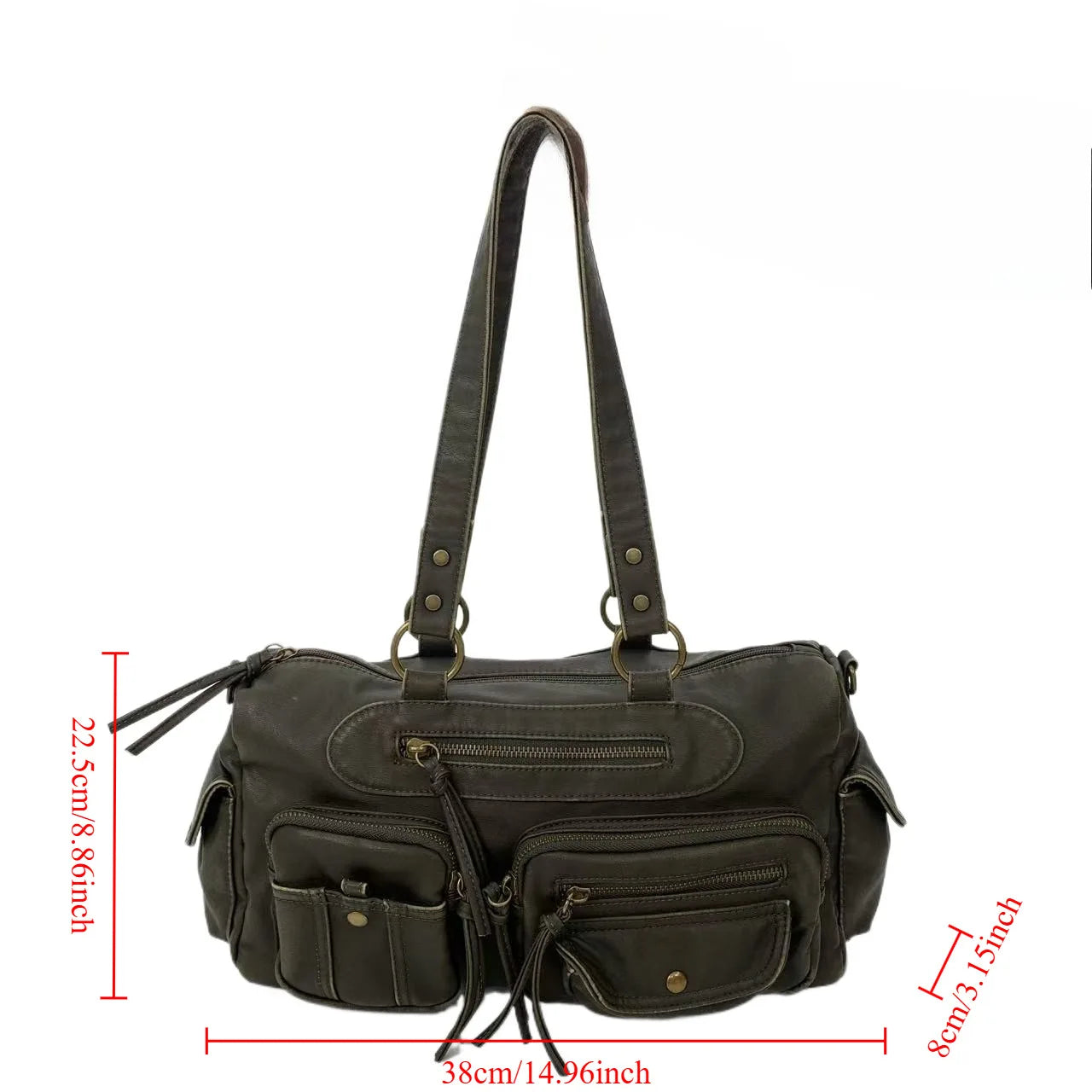 Damen-Umhängetasche Klassischer Stil Mit Quaste Und Viel Stauraum Für Alltag Und Freizeit