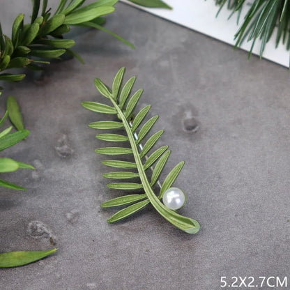Brosche Pflanze Perle Handgemacht Retro Corsage Damen Mantel