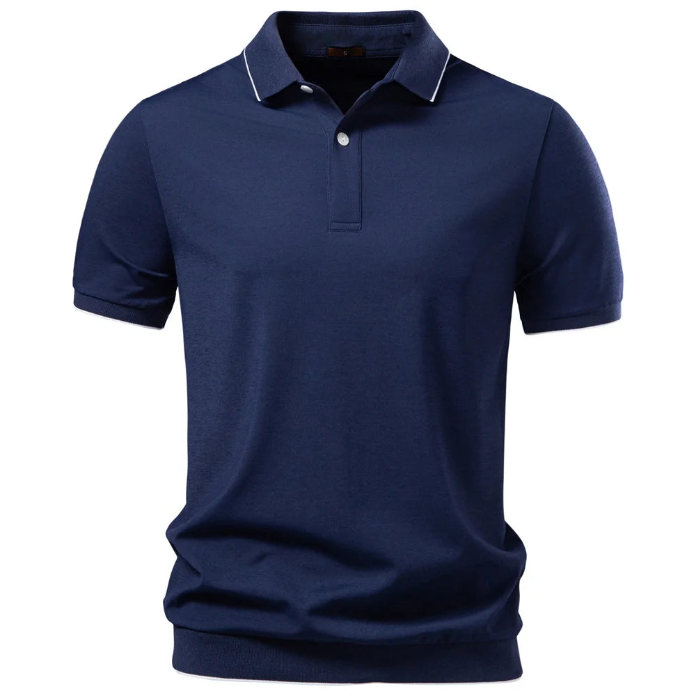 Premium Herren Poloshirt Kühl Atmungsaktiv Old Money Sommer
