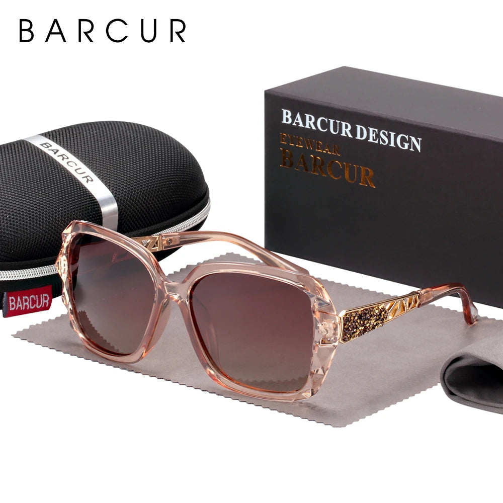 Damen-Sonnenbrille UV400 Farbverlauf polarisiert elegant Lady