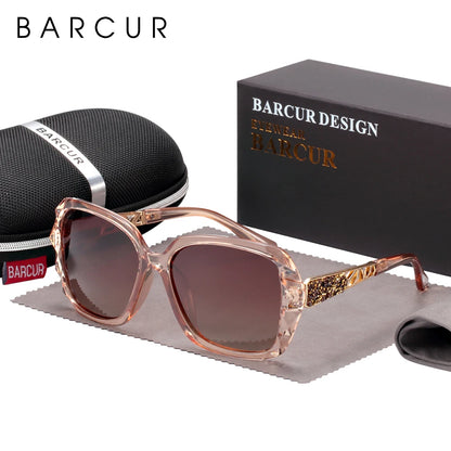 Damen-Sonnenbrille UV400 Farbverlauf polarisiert elegant Lady