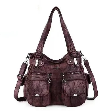 Damen-Handtasche Multifunktionale PU-Tasche Großes Fassungsvermögen Alltagsbegleiter