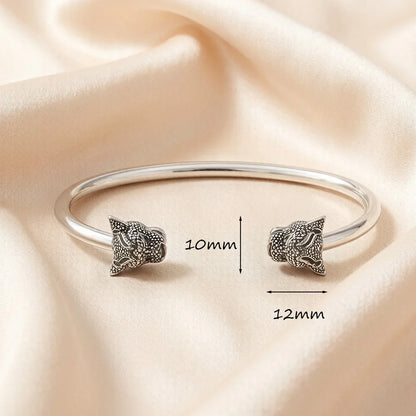 Damen-Armband Black Panthers Karma Vintage aus Sterlingsilber