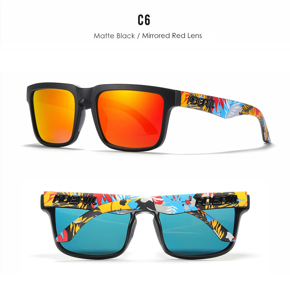 Sonnenbrille quadratisch polarisiert 37 Farben UV400 lässig Outdoor Unisex