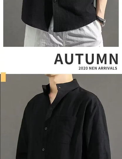 Lässiges Herren-Langarmshirt mit digitalem Farbverlauf – ideal für den Herbst