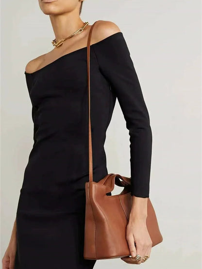 Damen-Umhängetasche Rindleder | Crossbody Abnehmbarer Gurt