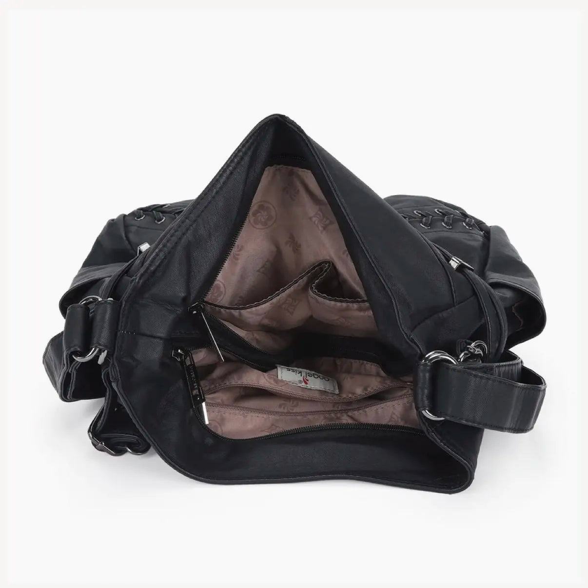 Damen-Schultertasche aus PU mit Mehrfachfächern und verstellbarem Schulterriemen Top-Handle-Design