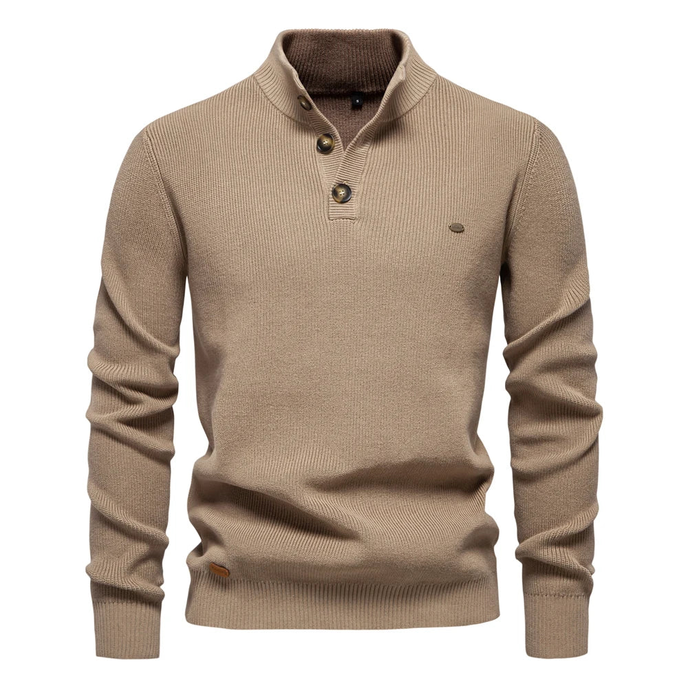 Herren Pullover im lässigen Stil mit Rollkragen für Herbst und Winter