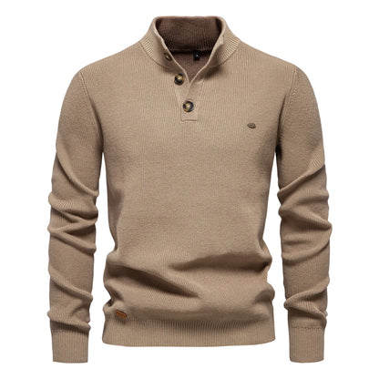 Herren Pullover im lässigen Stil mit Rollkragen für Herbst und Winter