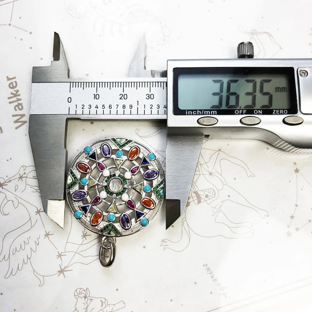 Damen-Charm-Anhänger Amulett magisch Natur Glück aus Sterlingsilber