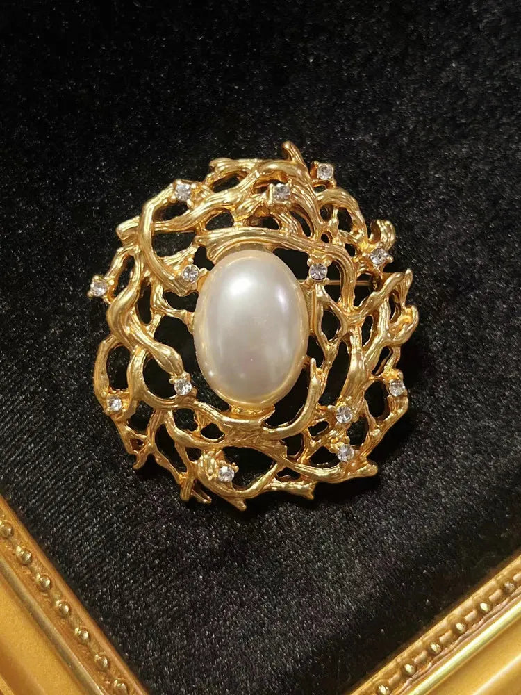 Brosche Gold Mehrfach Retro Vintage Legierung Unisex Anzug Mantel Klassisch