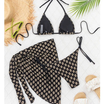 Sexy Net-Bikini-Set mit Push-up-Effekt – Brasilianischer Stil für Strand und Pool