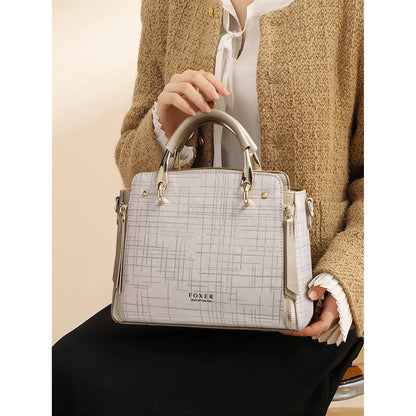 Damen Schultertasche aus Split-Leder mit Luxus-Design Crossbody