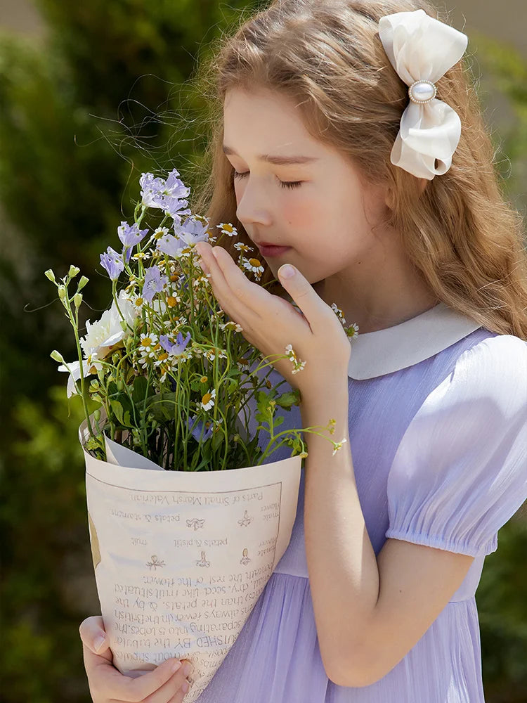 Langärmliges Winterkleid für Mädchen mit rotem Plüsch und weißem Tüll – Prinzessinnen-Geburtstagskleid für Kinder von 3 bis 14 Jahren