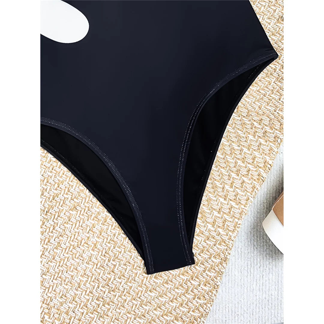 Damen Badeanzug Blumen hoher Beinausschnitt Einteiler Monokini gepolstert 2026
