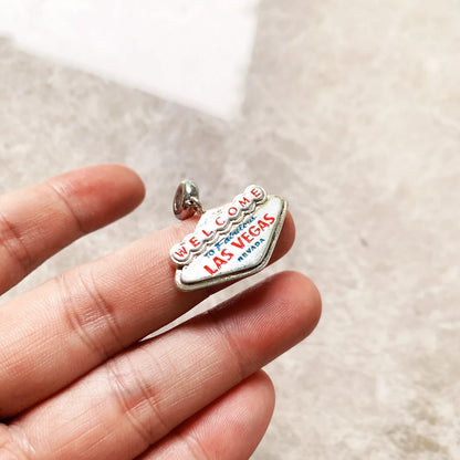Damen-Charm-Anhänger Las Vegas Nevada Reise DIY aus Sterlingsilber