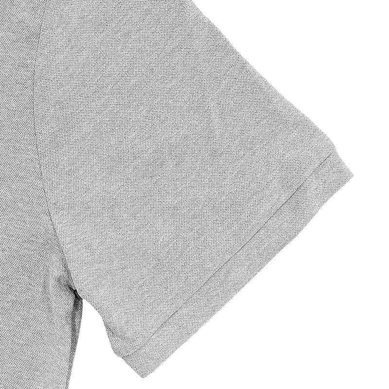 Langärmeliges Herren-Poloshirt mit Waffelstruktur und Knopfleiste – ideal für Freizeit und Urlaub