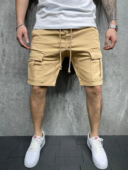 Sommerliche Herren-Shorts mit mehreren Taschen – lockerer Schnitt für Outdoor und Freizeit