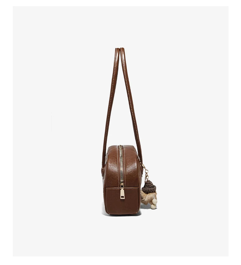 Damen Handtasche Aus PU Leather Simple Retro Stil Für Casual Commuting