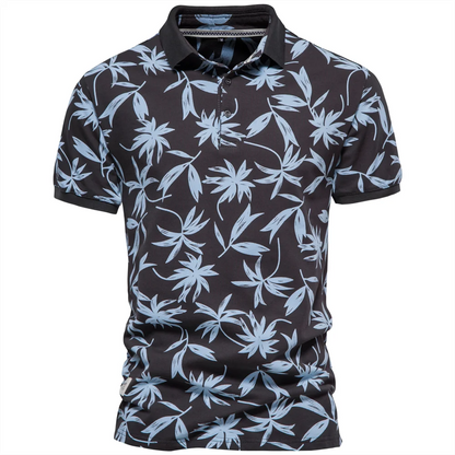 Premium Herren Poloshirt Aus Baumwolle Mit Kontrastakzent