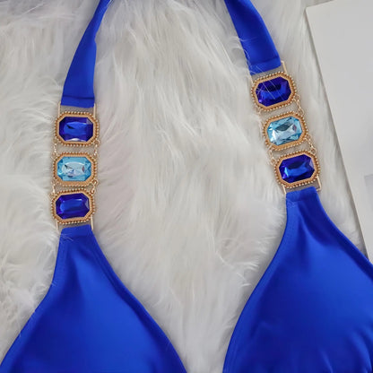 Dreiteiliges Damen-Bikini-Set im brasilianischen Stil – ideal für Strand und Pool