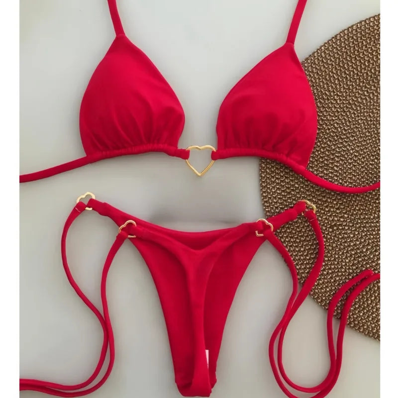 Sexy Push-Up-Bikini-Set für Damen mit brasilianischem Schnitt – ideal für Strand und Pool