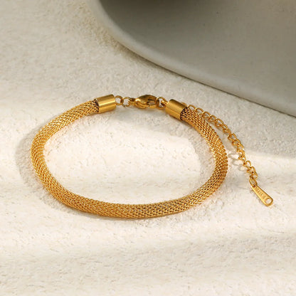 Damen-Armband mit Mesh-Kette aus Edelstahl
