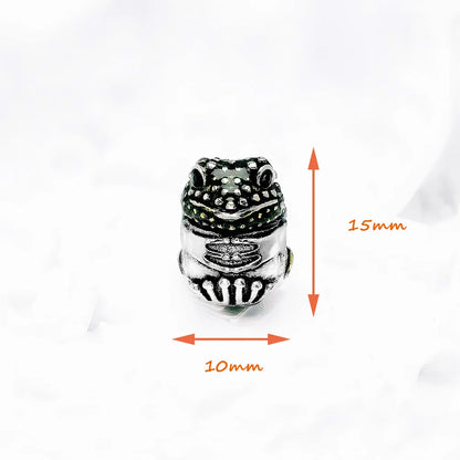 Damen-Charm Frosch Perle DIY aus Sterlingsilber