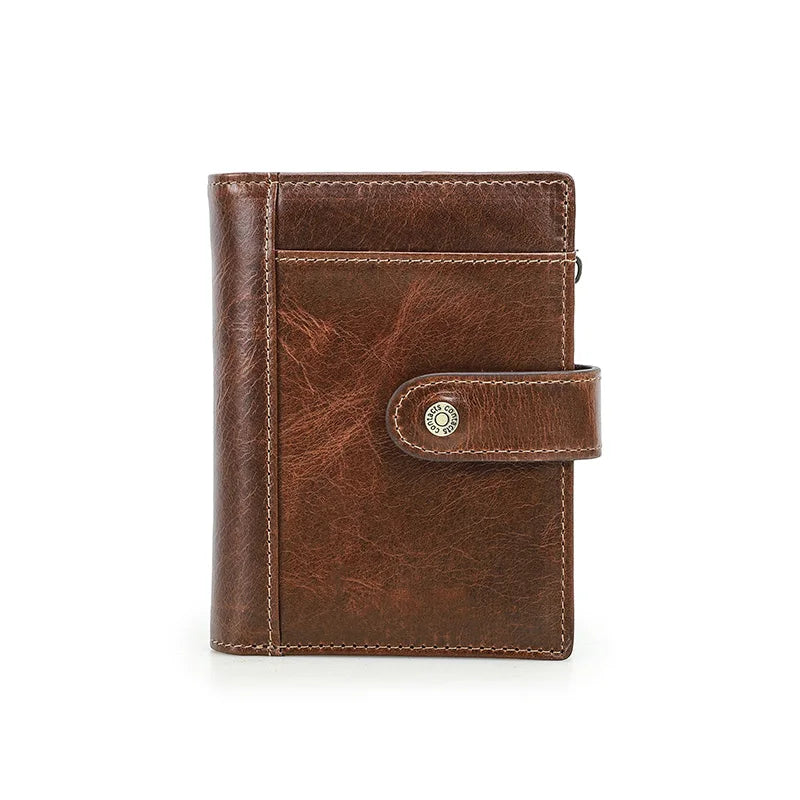 Herren Echtleder Geldbörse RFID Kartenhalter Münzfach Geldbeutel Reise Geschenk