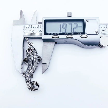 Damen-Charm-Anhaenger Koi-Fisch Glueck aus Sterlingsilber