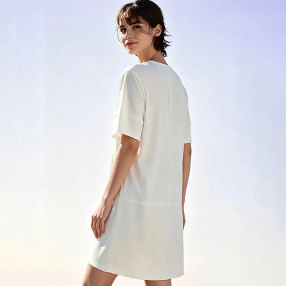 Elegantes Damen Minikleid Mit Strickstretch Für Büro Und Freizeit