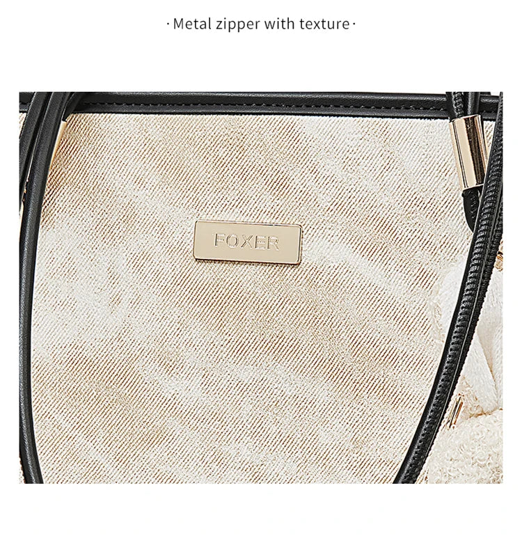 Damen Schultertasche Aus PVC-Leder Mit Reißverschluss Und Anhänger