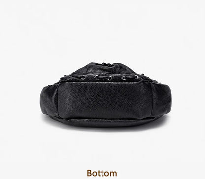 Damen-Hobo-Tasche aus Kunstleder in Silber mit Verstellbarem Tragegurt und Mehrfachfächern