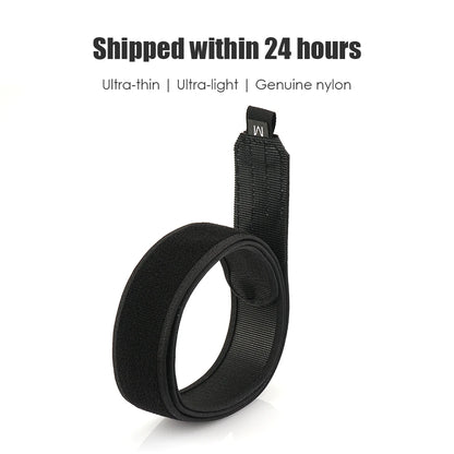 VATLY Ultra-dünner Tactical Innengürtel Nylon Metallfrei Reise Unisex