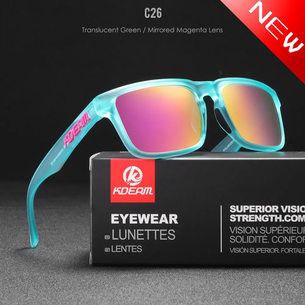 Sonnenbrille quadratisch polarisiert Angeln Lifestyle Spiegel Hartbox Unisex