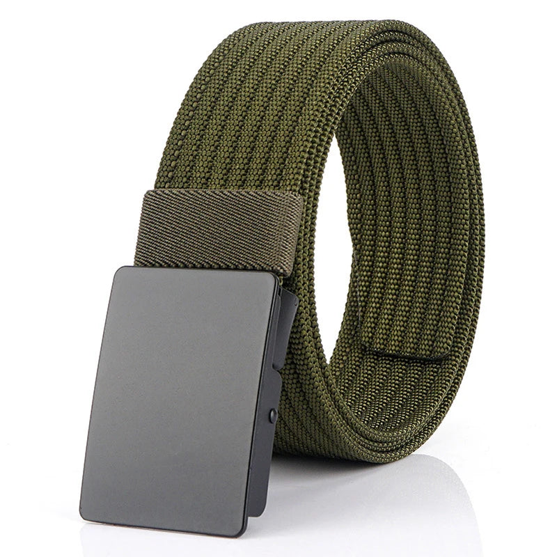 Unisex Gürtel aus Nylon mit Metall-Schnalle im taktischen Militärstil, Breite 3,8 cm