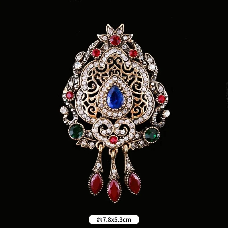 Brosche Metall Barock Vintage Retro Palast Revers Pin Unisex Party