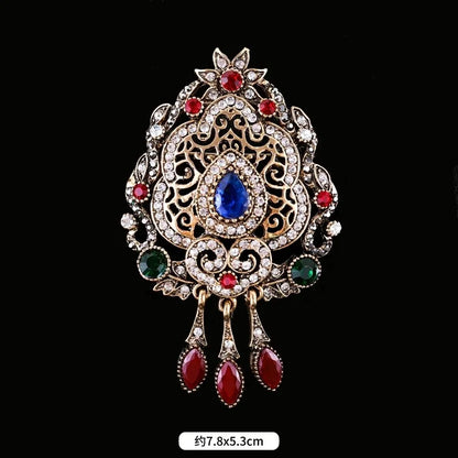 Brosche Metall Barock Vintage Retro Palast Revers Pin Unisex Party