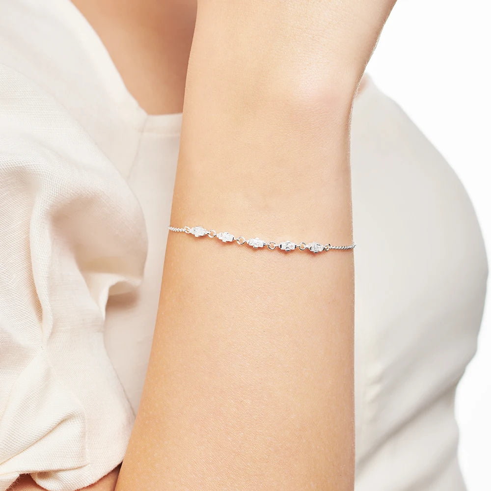 Damen-Armband Modern Touch Gliederkette klassisch aus Sterlingsilber