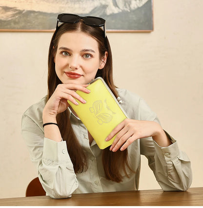 Damen Echtleder Geldbörse Fuchs Design bunt Luxus Designer Reise Geschenk
