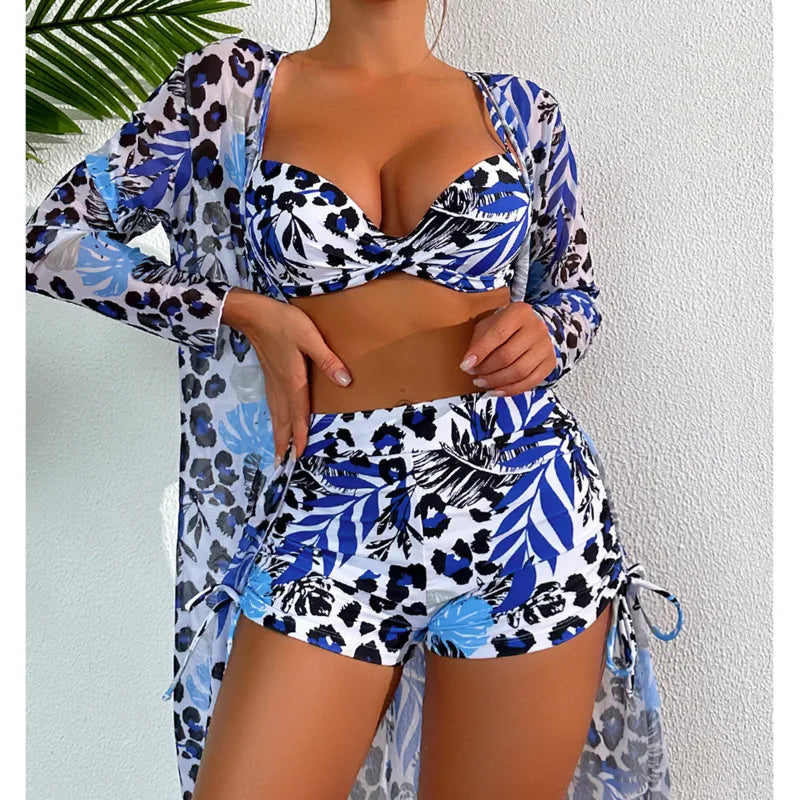 Dreiteiliges Damen-Bikini-Set im brasilianischen Stil – ideal für Strand und Pool